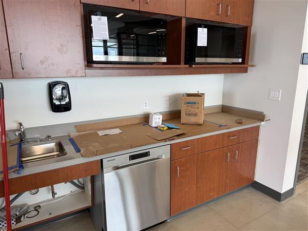 appliances in staff area